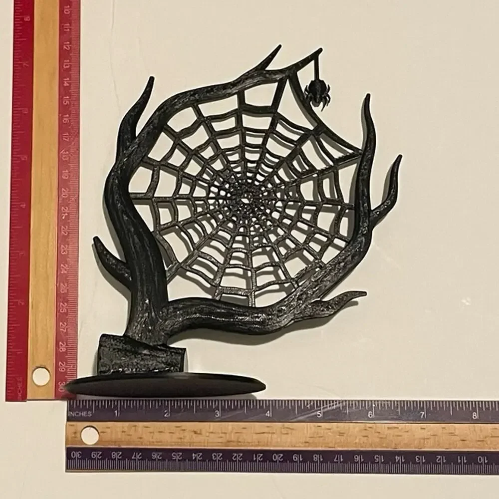 3D Printed Gothic Spider Web Tree-shaped Jewelry Rack Accessory Display